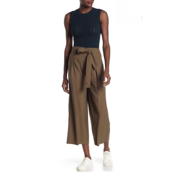 Madewell Pants - Madewell Mitford Tie-Front Wide Leg Pants
